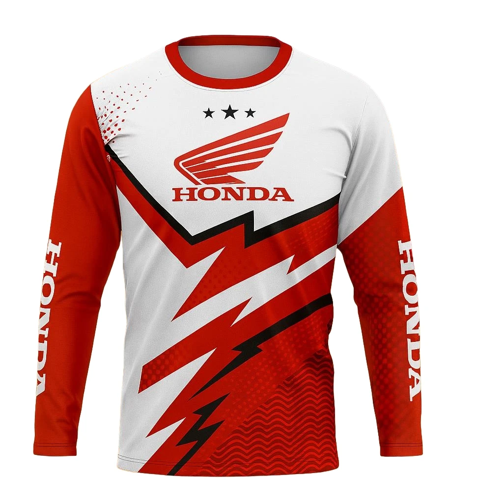 هوندا 2026 دراجة نارية للطرق الوعرة سريعة الجافة تنفس جيرسي دراجة هوائية جبلية سباق تي شيرت مريح ركوب Ropa Motocross Hombre