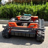 Customized Factory Sales Mini Automatic Small Remote Control Self-propelled Crawler Lawn Mower