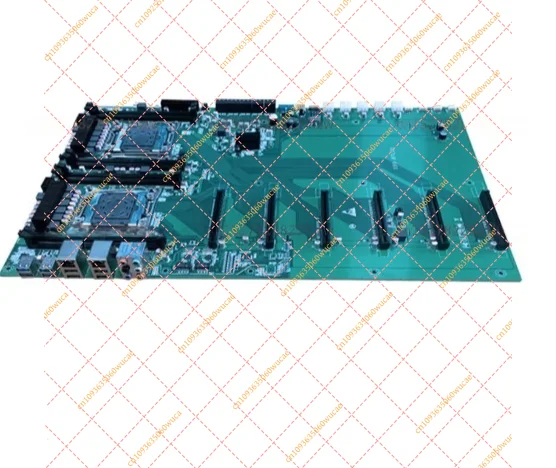 X99 Dual Socket Motherboard LGA2011-3 DDR4 6x PCIe x16 Graphics Card Slots Wide Spacing