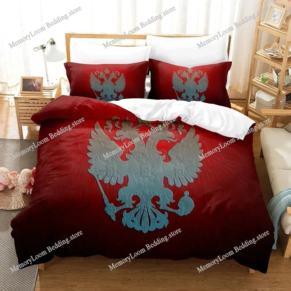 Russian Flag State Insignia Soft Bedding Set Single-Twin-Full-Queen-King Size Adult Kid Bedroom Breathable Duvet Cover 2025