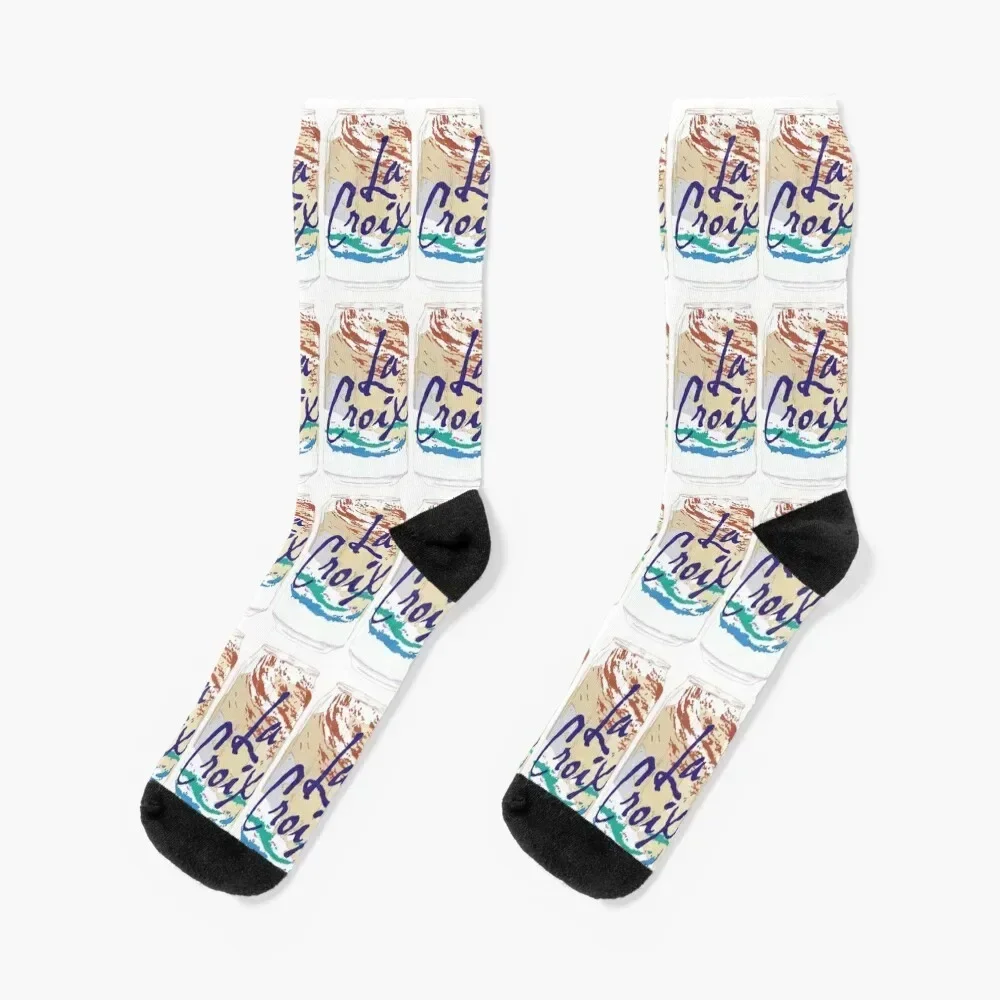 Coconut La Croix Can Socks Christmas Thermal man winter soccer anti-slip tennis Socks Women's Men's