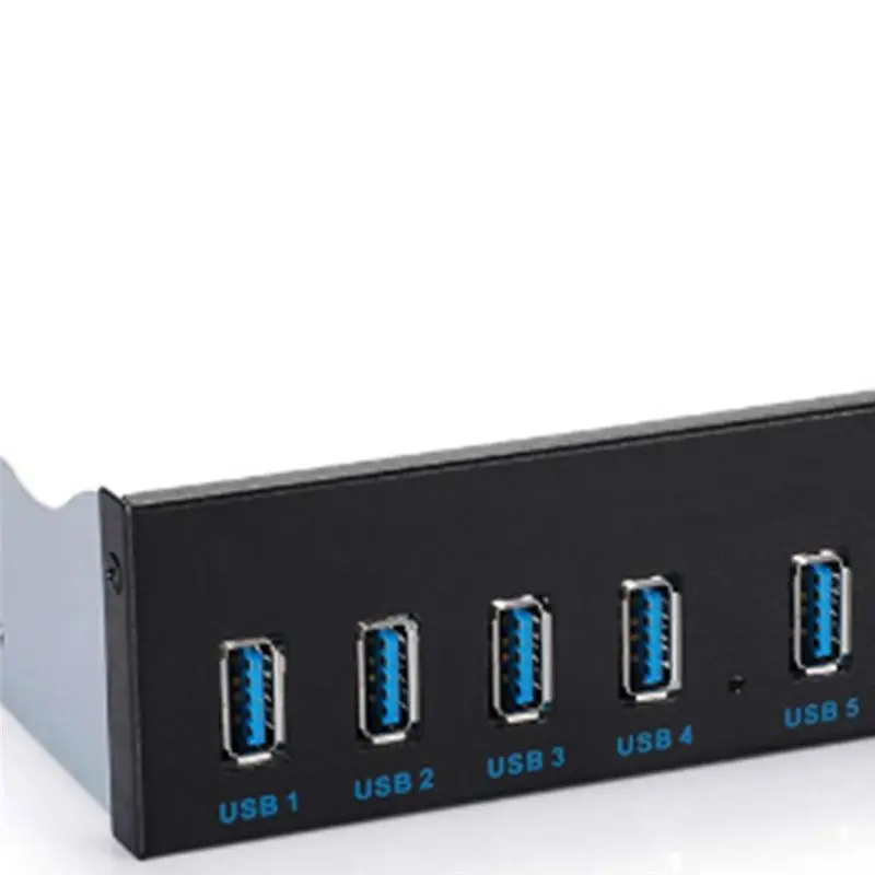 8 Port USB3 5.25 USB 3.0 Front Panel Hub, Multipurpose USB Splitter, USB-HUB For PC;