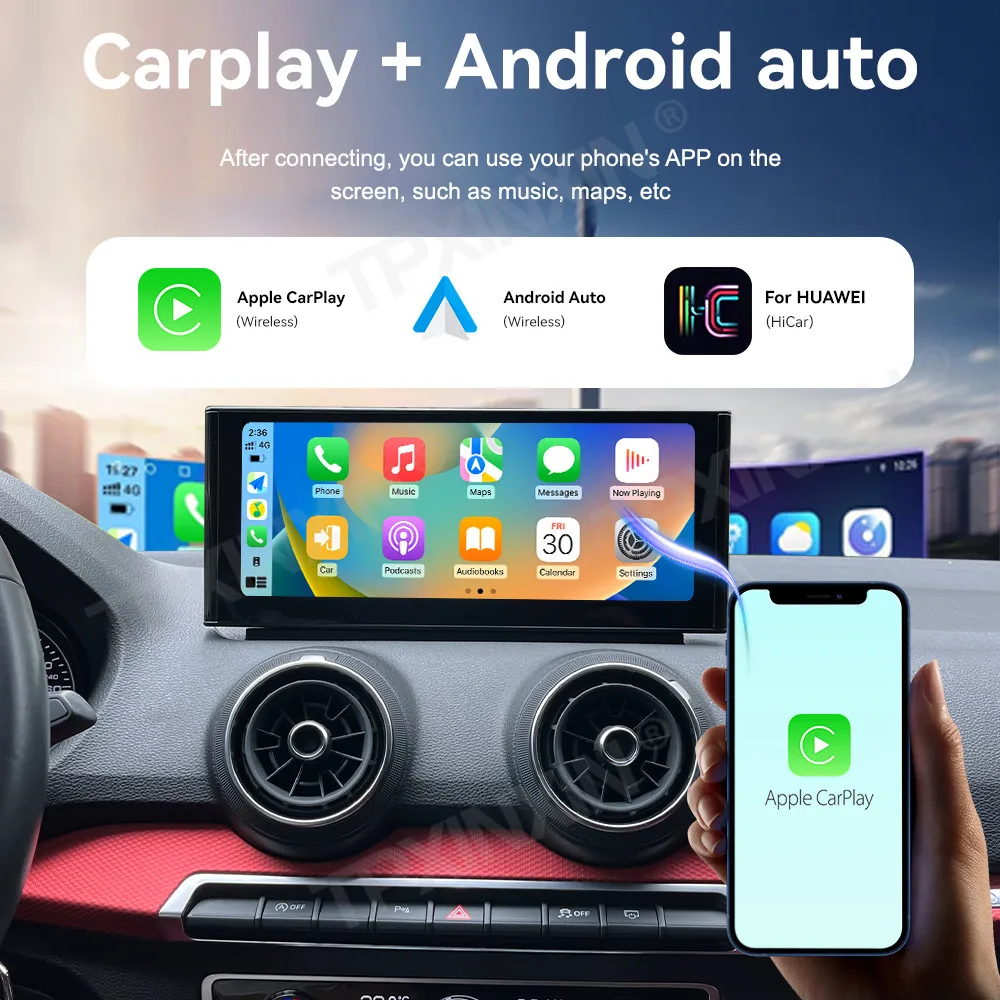 10.25 inch Touch Screen Android 15 for Audi A1 Q2 2012 - 2023 Car Auto CarPlay Multimedia GPS Navigation Wireless HD Head Unit view 5