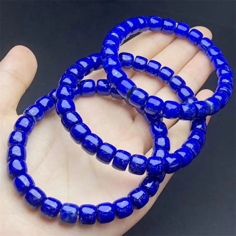 

8MM Natural Lapis Lazuli Bead Bracelet Healing Handmade Women Jewelry Stretch Bangle Children Birthday Gift 1PCS