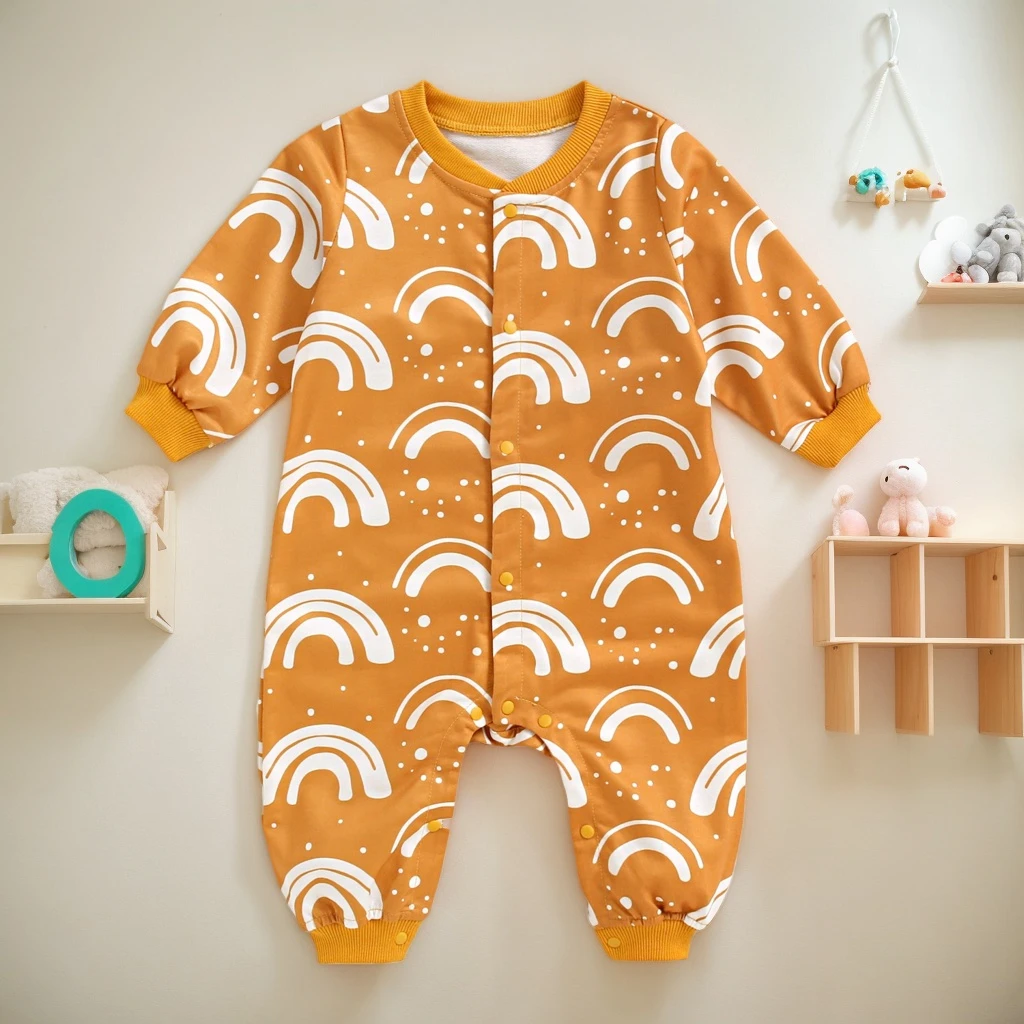Süße Unisex Herbst Langarm Baby Strampler Kleidung Kleinkinder Overalls
