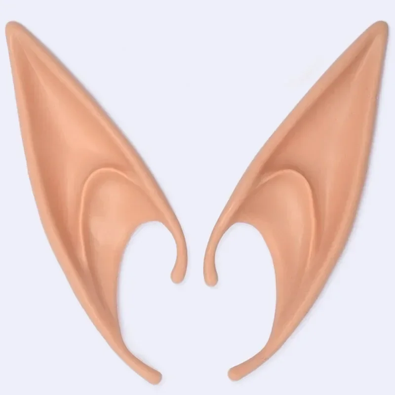Mysterious Elf Ear Fairy Cosplay Accessories Halloween Party Latex Soft Pointed False Ears Prop Tool Christmas