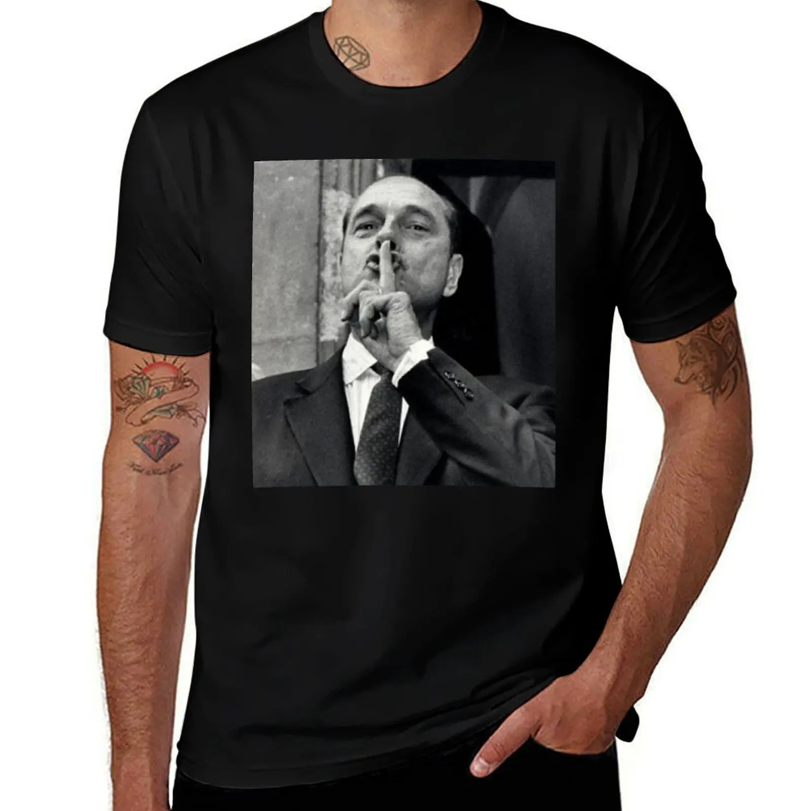 Jacques Chirac french swag T-Shirt Basic Simple Casual Short Sleeve Tee T-Shirt