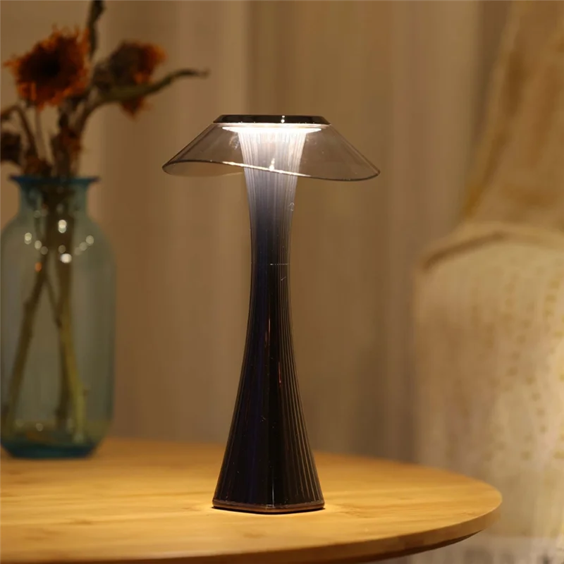 

TR-gLED Touch Sensor Table Lamp 1200MAh Rechargeable Novelty Night Light 3-Levels Brightness for Desk Bedroom Bedside