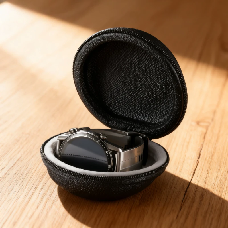 Tragbare EVA Einzel Uhr Reise Fall Reißverschluss Uhr Lagerung Organizer Box Uhr Display Halter Wasserdichte Smartwatch Container