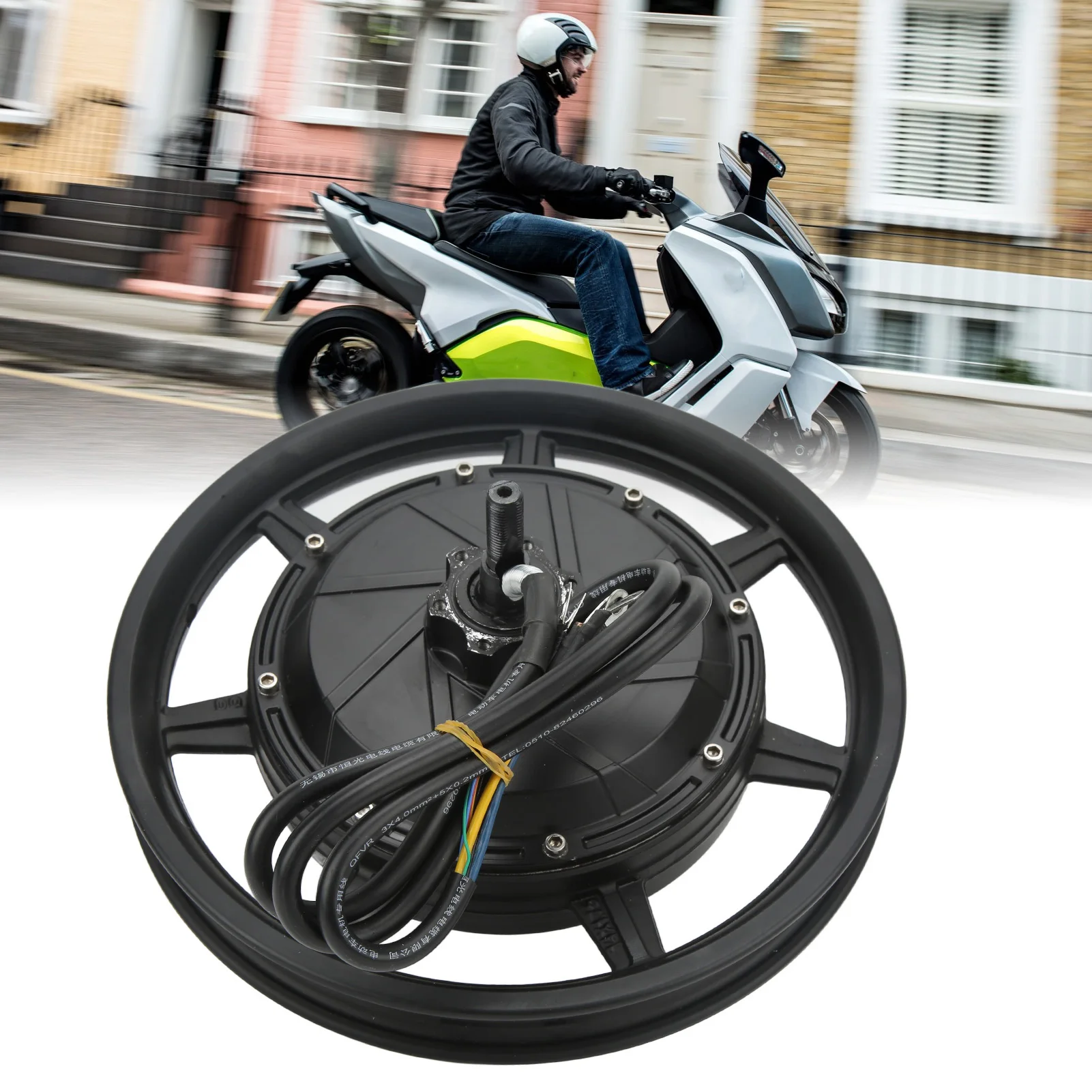 

Двигатель ступицы колеса 3500 Вт Двигатель ступицы колеса Двигатель ступицы колеса 36 В‐72 В 2000 Вт до 3500 Вт Двигатель ступицы дискового тормоза для электрического скутера