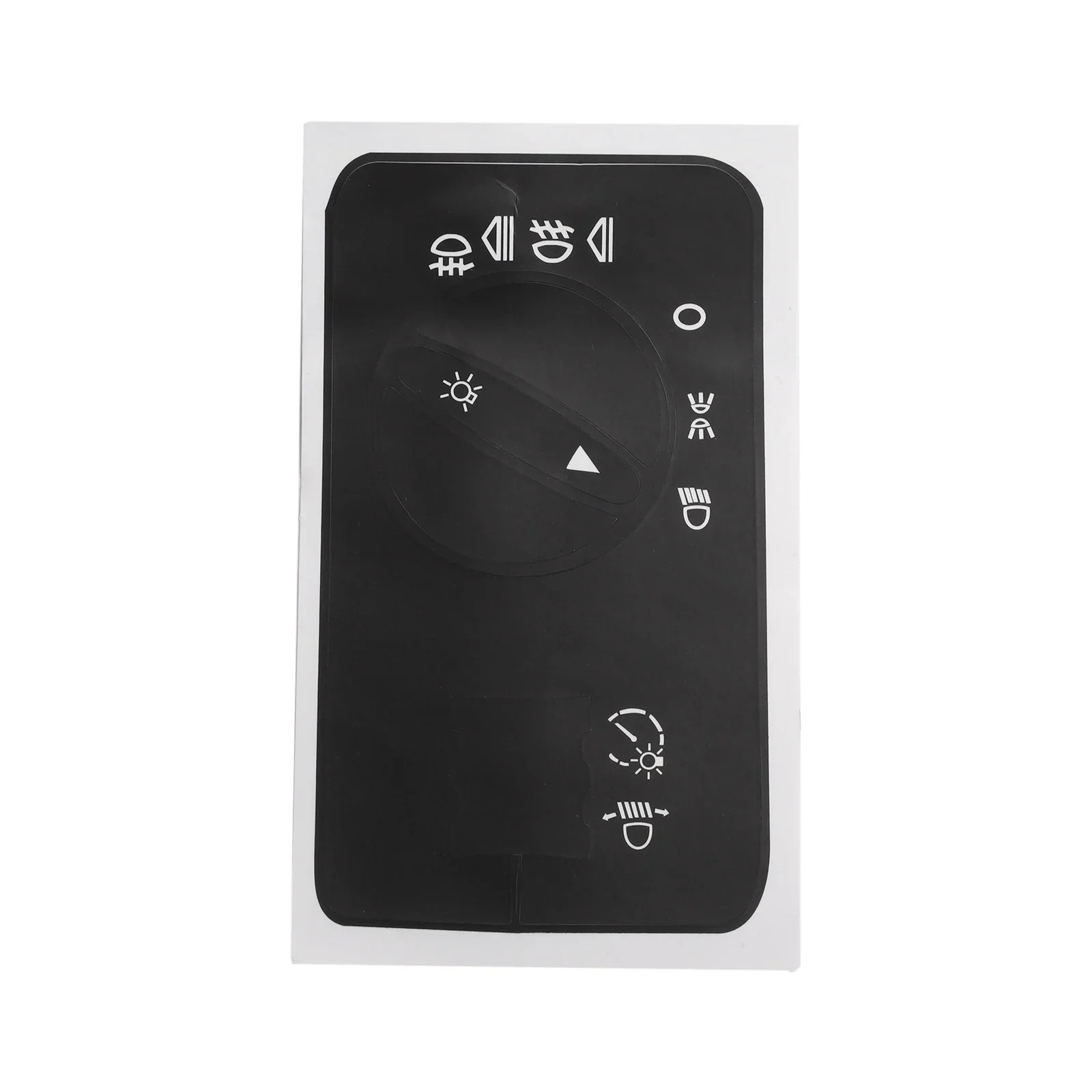 Car Maintenance Button Repair Decal Sticker High Quality Material Push Button Type Sunlight Resistant White Lettering