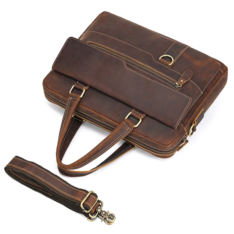 Newsbirds Top Nam Cao Cấp Đựng Laptop Siêu Mỏng Kinh Doanh Túi Handmade Ban Đầu Thiết Kế Nam Túi Xách Sang Trọng Phong Cách Nam Túi