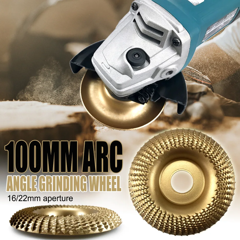 

16/22mm Aperture 100mm Arc Angle Grinding Wheel Woods Shaping Grinding Discs Woodworking Sanding Wheel Rotary Abrasives