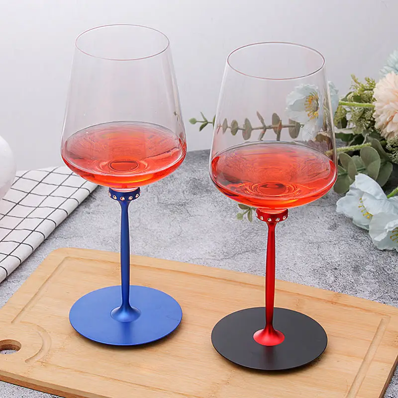 

Tumbler diamond red wine cup household European crystal glass wine goblet high value high-grade wine set