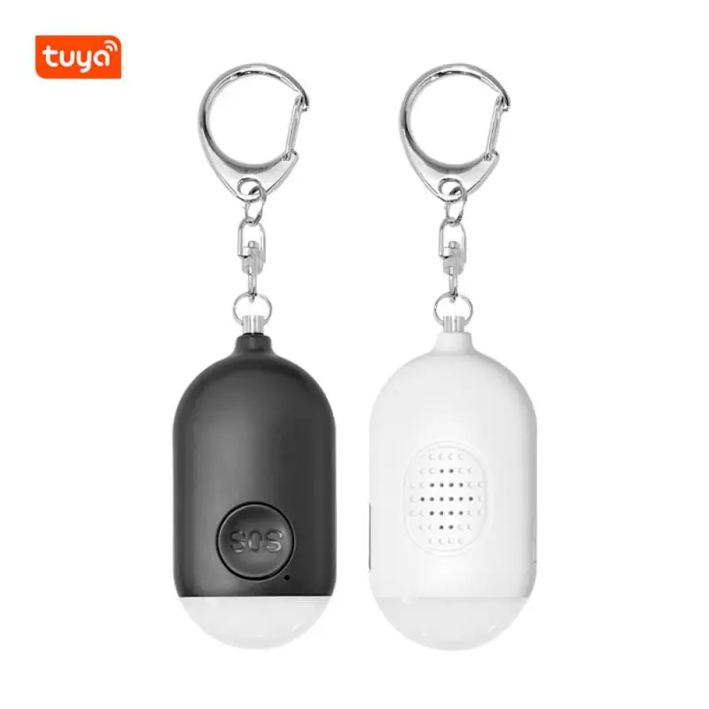 Tuya Intelligent Self-defense Alarm Locator Personal Alarm LED Lighting For Women Children Outdoors Safety High Decibel Alarm
