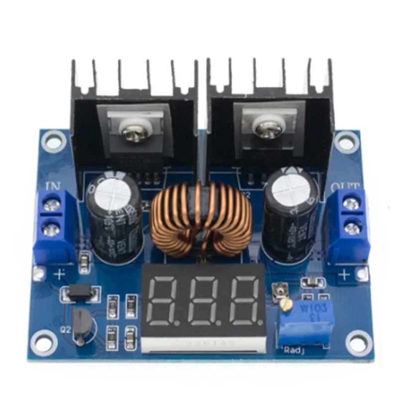 

LED Voltmeter PWM Adjustable 4-36V to 1.25-36V Buck Board Module Chip XL4016 8A 200W DC-DC Buck Module