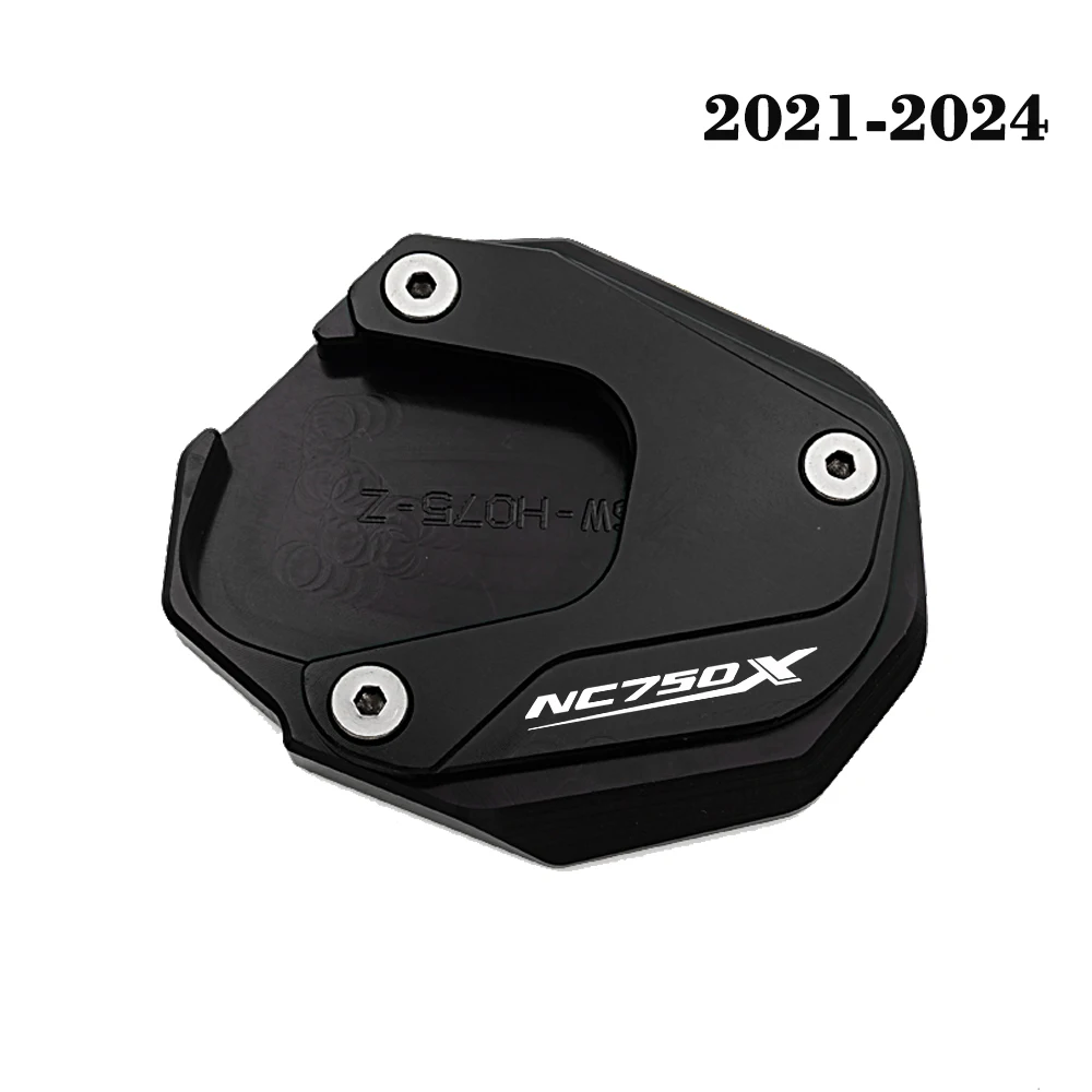 Suporte Lateral CNC para Motocicleta, Kickstand Ampliar Pad, Acessórios de Moto, Compatível com Honda nc750x, NC 750X, NC750 X, 2017-2020, 2021-2024, Novo