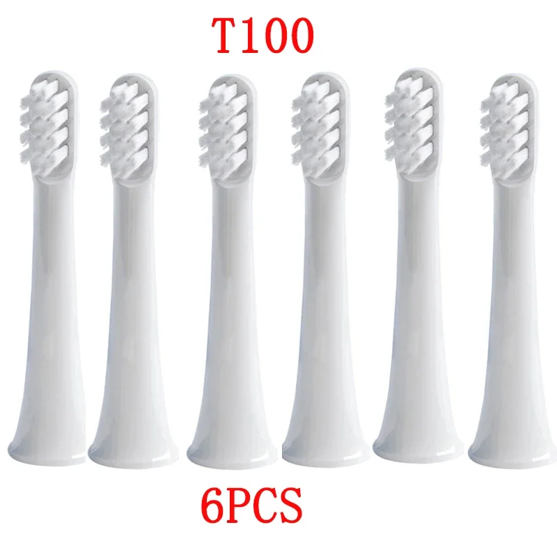 New New 6Pcs Replacement ToothBrush Heads For Xiaomi Mijia T100 Smart Electric Toothbrush Waterproof Clean Whitening Healthy