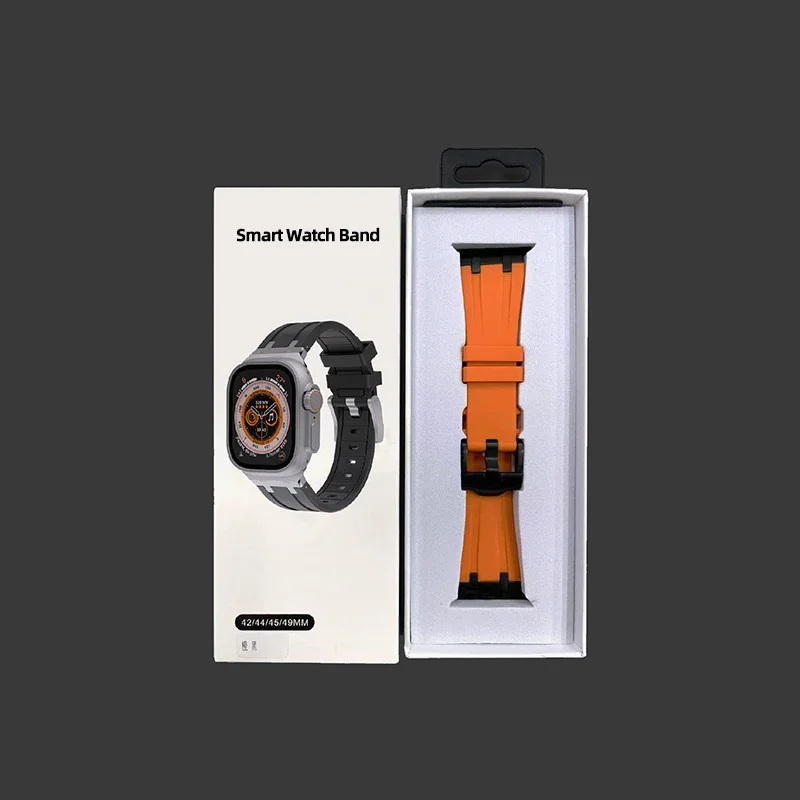 AP Liquid Silicone Strap for HK9 Ultra 2 HK8 Pro Max Bracelet for IWatch Series 6 5 4 SE 7 8 Ultra High Quality Band Accessorie