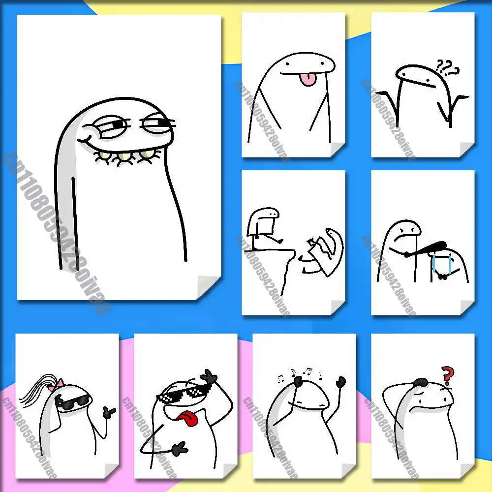 

Stickerman F-Flork Funny Poster Sticker For Home Decoration 10x15cm Self-adhesive Souvenirs Playbill Cover