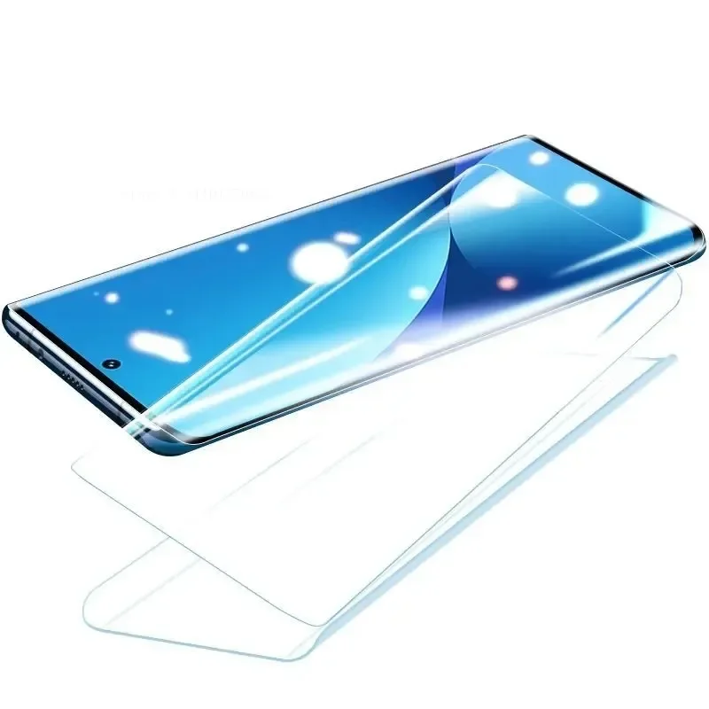 2 Stuks Uv Lijm Gehard Glas Voor Xiaomi Redmi Note 13 Pro Plus Note13 Pro + Volledig Doorzichtige Cover Gebogen Scherm Ptrotector