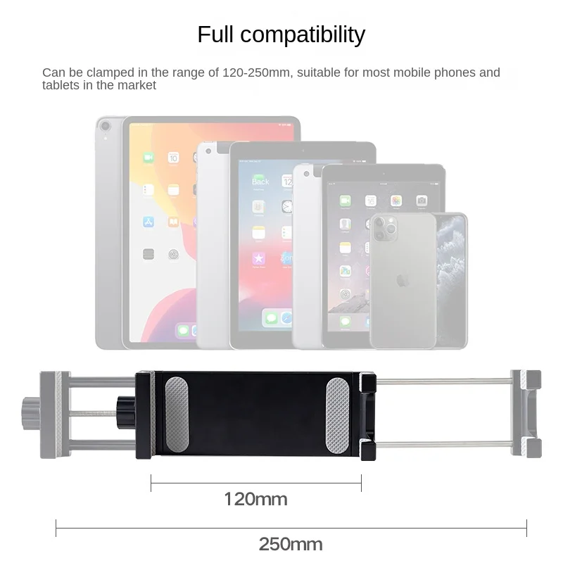 Xiletu All Metal Tablet Computer Stand Universal Desktop Phone Support Stand Live Fixed Clip Assistant Tools Mobile Phone Holder