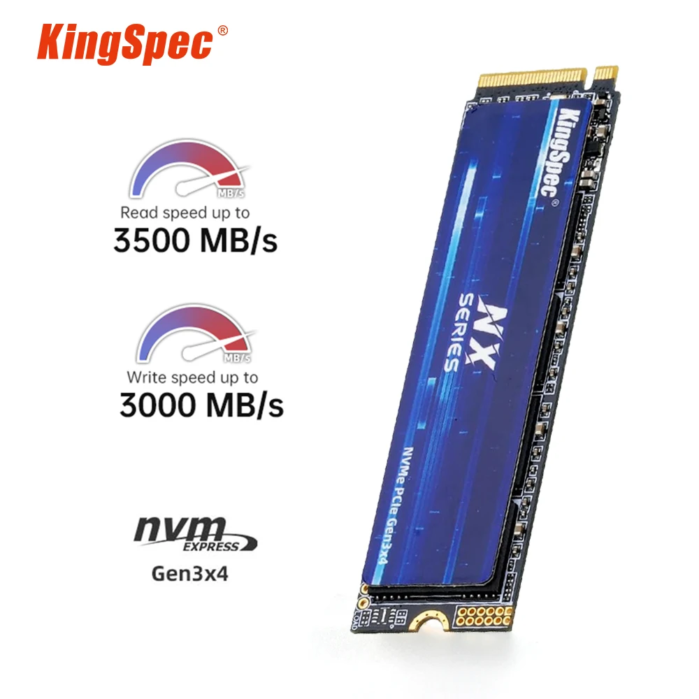 KingSpec M2 SSD 1TB 512gb 256gb 128GB M.2 2280 PCIe NVME SSD 2TB 3500mbp Internal Solid State Drive Hard Disk for Laptop Desktop