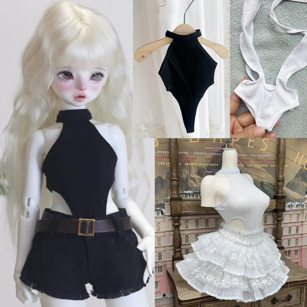 A37 Hot Sale Children Handmade Toy 1/3 1/4 MSD MDD BJD/SD Doll Clothes Sleeveless Vest Jumpsuit Top 1pcs
