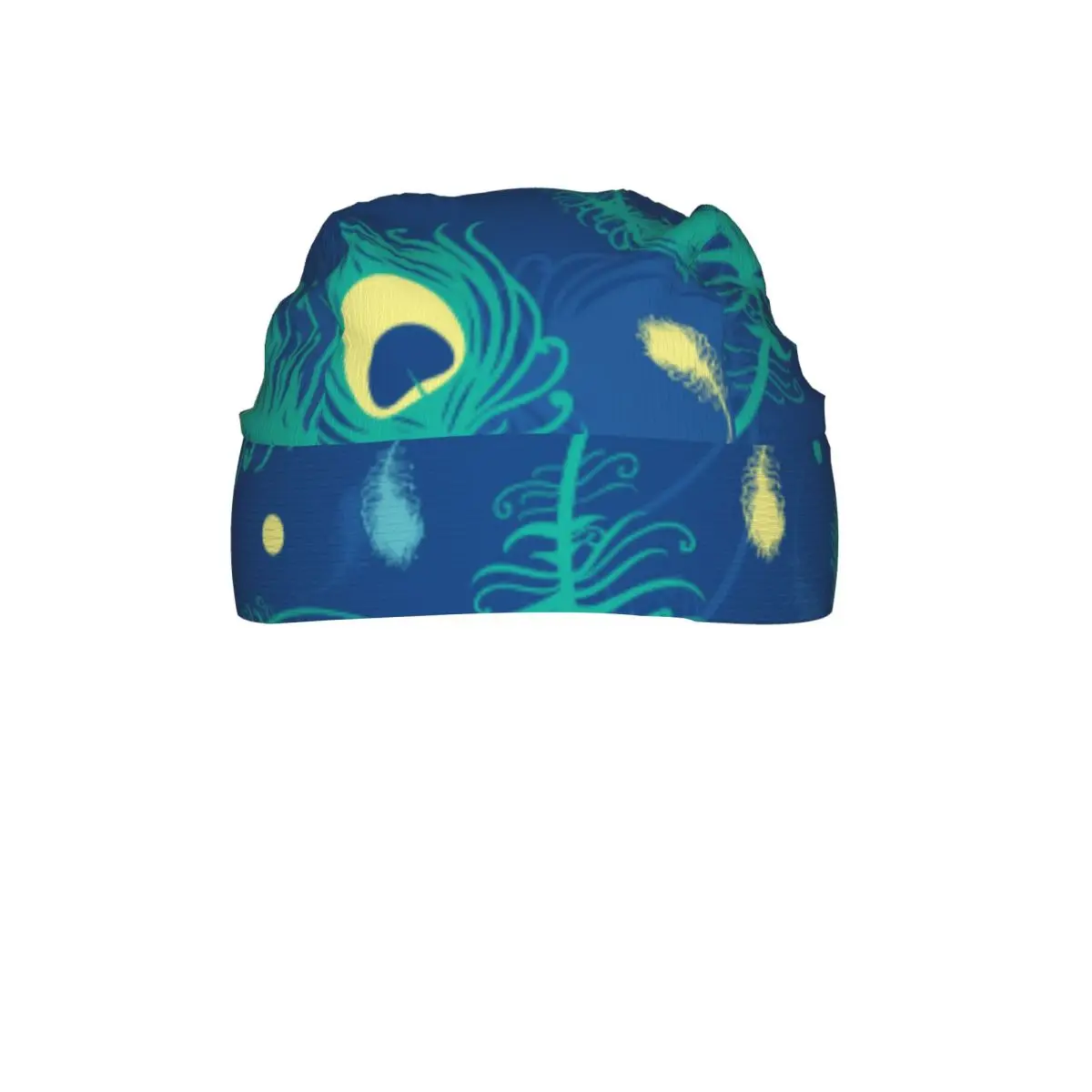 Flying Peacock Feathers Pattern Sport Running Hiking Sunscreen Hood Headwear Cycling Cap Quick Dry Pirate Hat