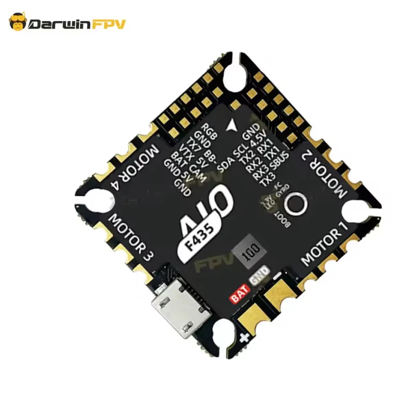 Darwin FPV F435 30A/45A BLHeli_S AM32 AIO Controlador de vôo F4 2-6S para FPV Drone Quadcopter Freestyle RC Racing