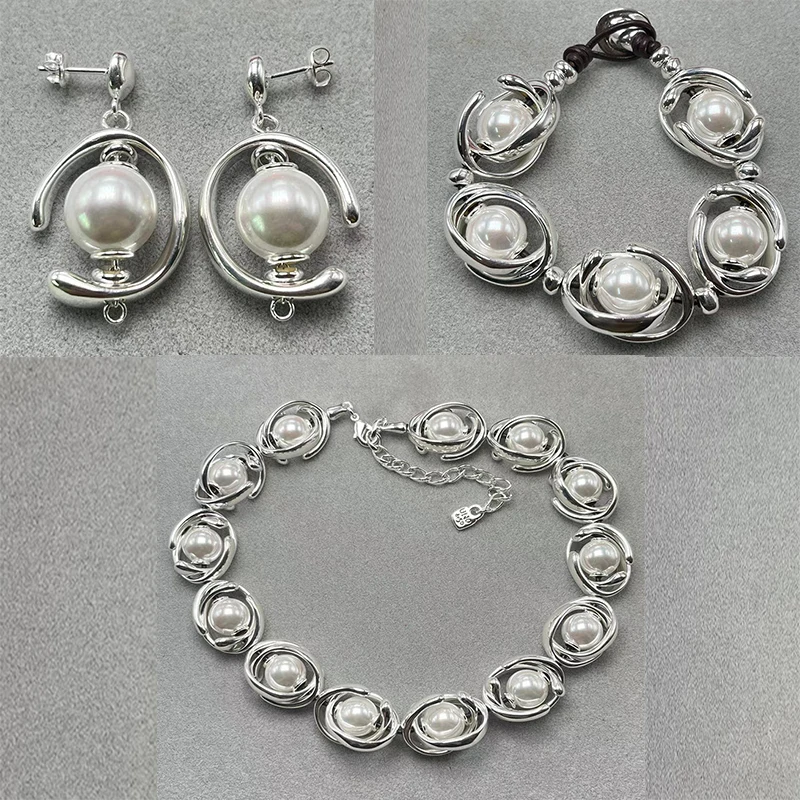 

2024 UNOde 50 Spain Hot Selling Exquisite Pearl Jewelry Women's Set Festival Gifts