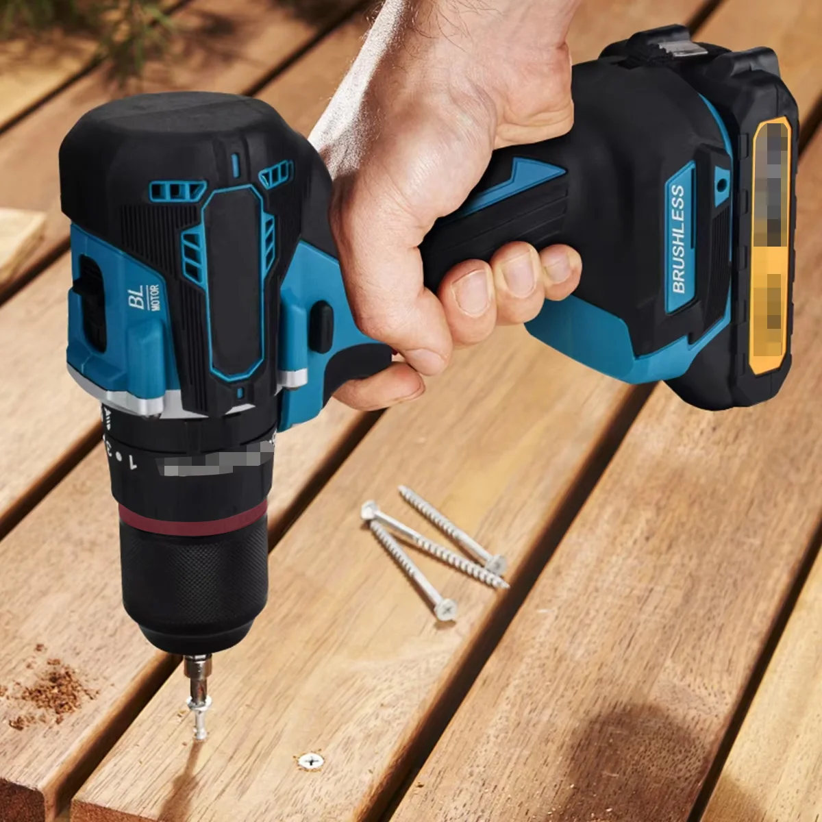 10 مللي متر فرش الحفر الكهربائية تأثير 25 + 3 عزم الدوران مفك كهربائي المطرقة أدوات الحفر ل ماكيتا 18 فولت بطارية دبابيس #4