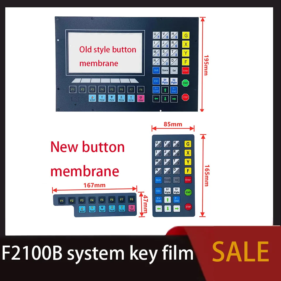 

Система ЧПУ F2100b/F2300b, ключевая пленка Shanghai Fangling, плазменная пламенная режущая машина, Операционная панель, система ключевой пленки