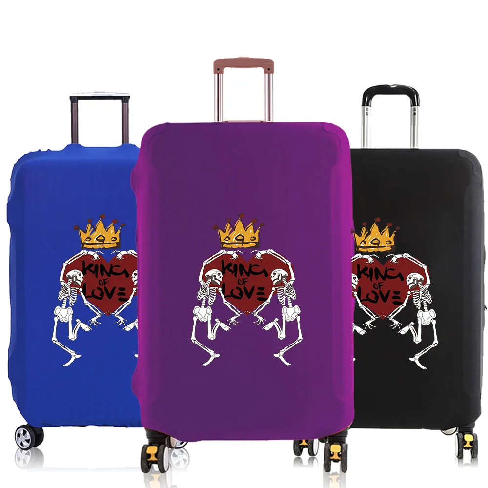 Housse de protection contre la poussière pour bagages, étui à haute élasticité, accessoires de voyage pour housse de valise série motif d\'amour