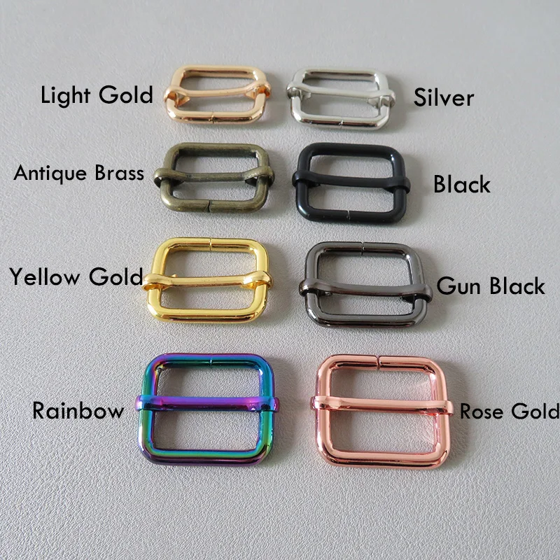 1PCS Metal Buckle Adjuster Tri Glides For Bag Packbag Belt Straps Loop Hardware Dog Collar Backpack Clasp High Quality