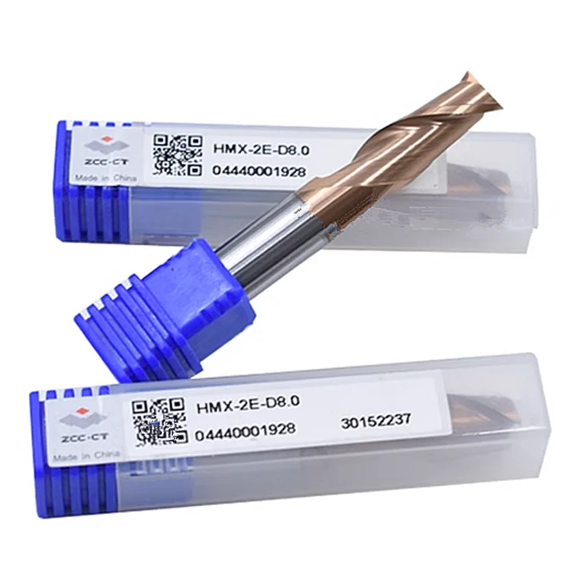 

HMX-2E-D9.0 ZCC.CT HMX-2E Two edge straight shank flat end milling cutter D9.0*10*22*75 2F Flat End Mill 2 Flutes Flat End Mills