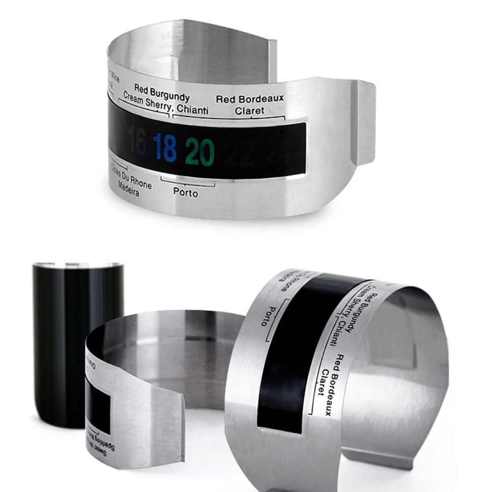 

Thermometer Bracelet Compact Stainless Steel Bottle Temperature Gauge For Home Use Eco-Friendly Reusable Kitchen