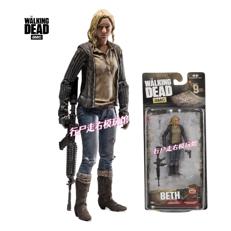 

【Inventory】Original BETH GREENE Walking Dead Movie 5 Inch 1/12 Action Figures Scale Model Children's Collectible Toys