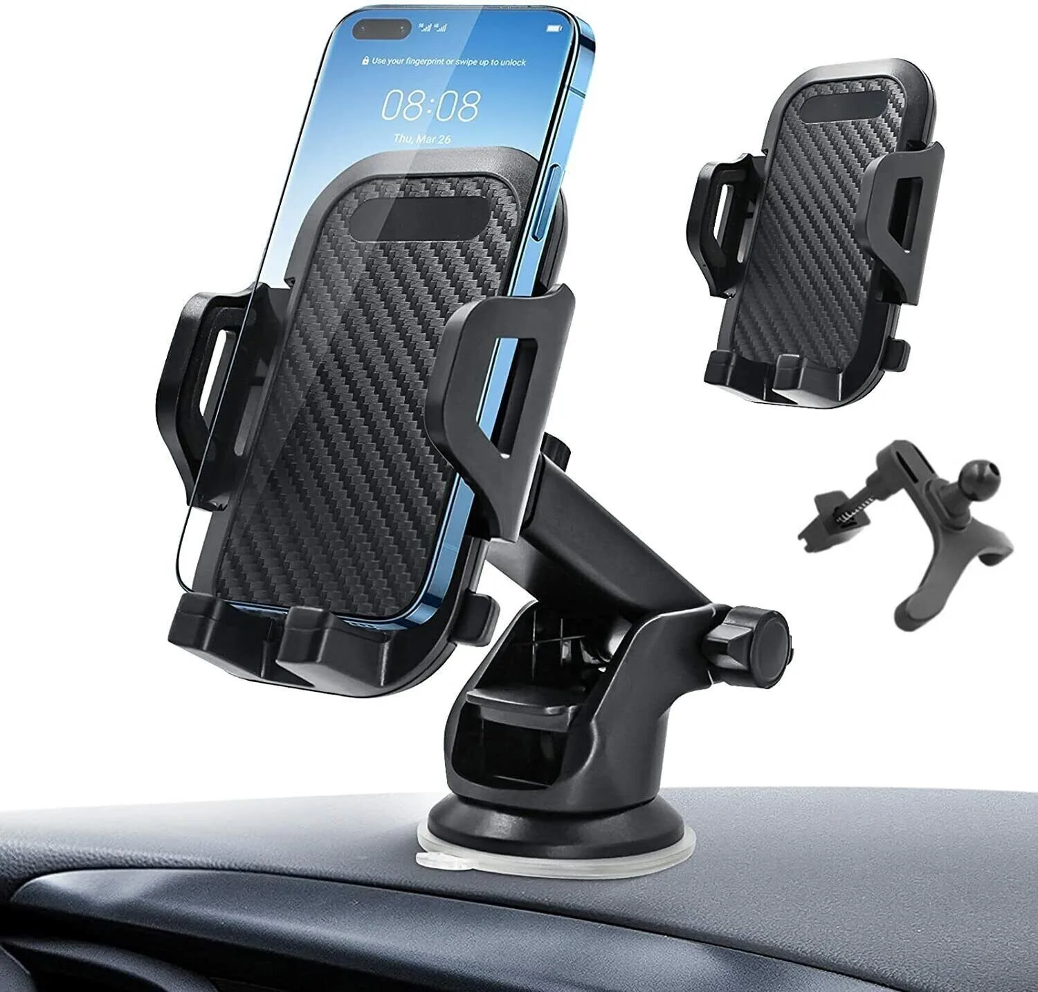 Car phone holder for car phone mount mobile phone holder for car hands free phone mount for dashboard breeze air ventilation