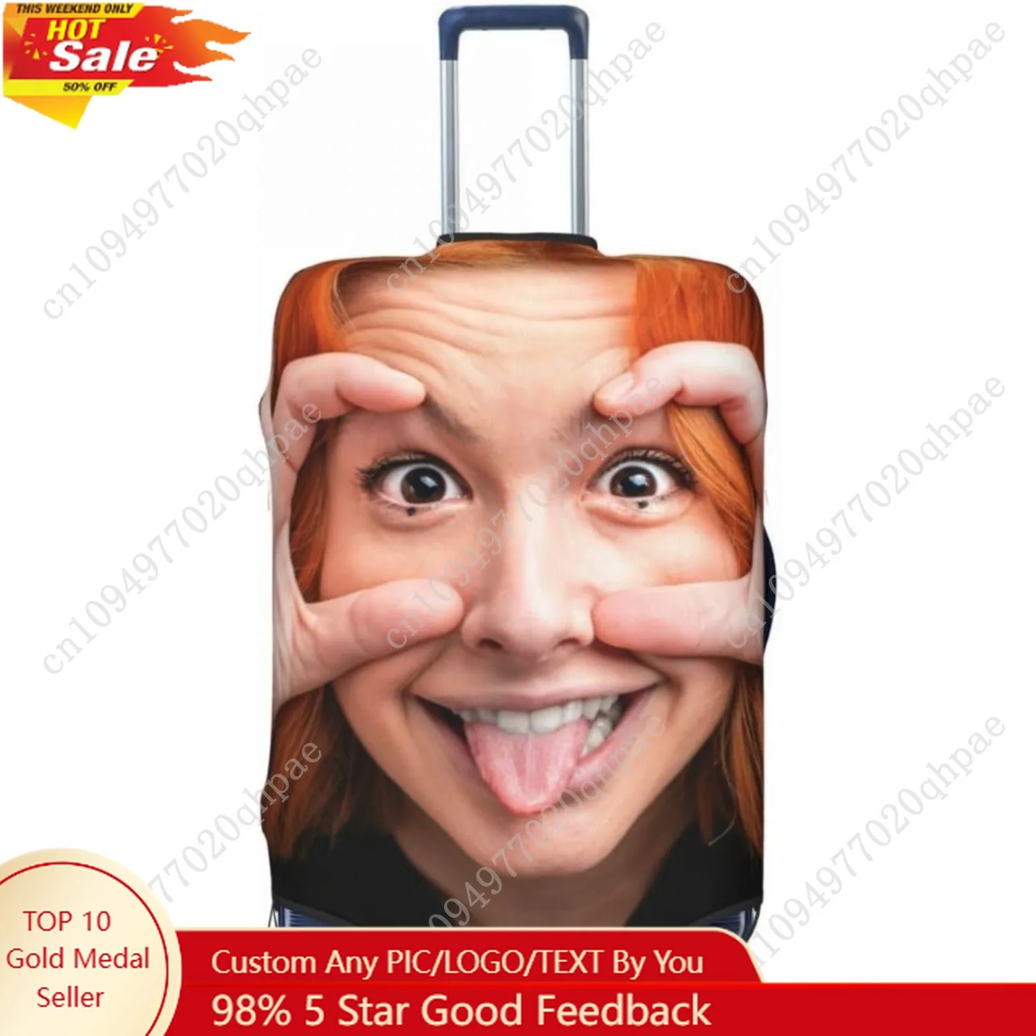 

Custom Suitcase Protector - Washable, Customizable Luggage Cover for Suitcases