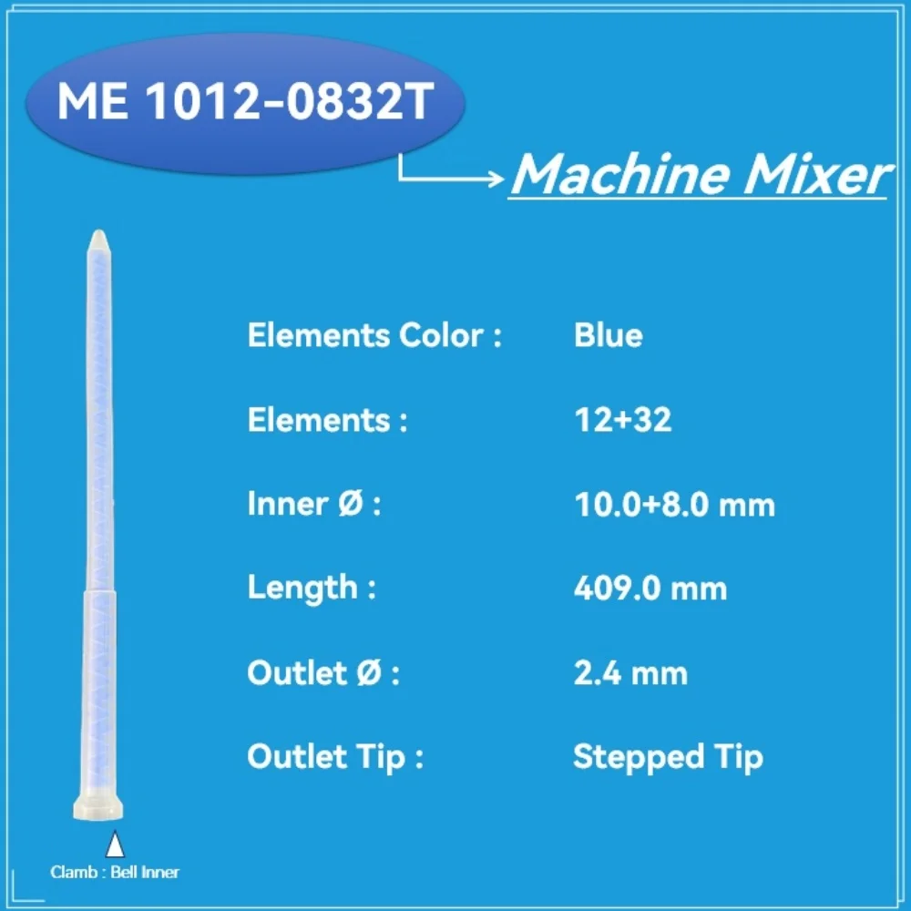 

Смеситель SULZER MIXPAC ME 1012-0832T двухкомпонентный статический миксер 50шт.