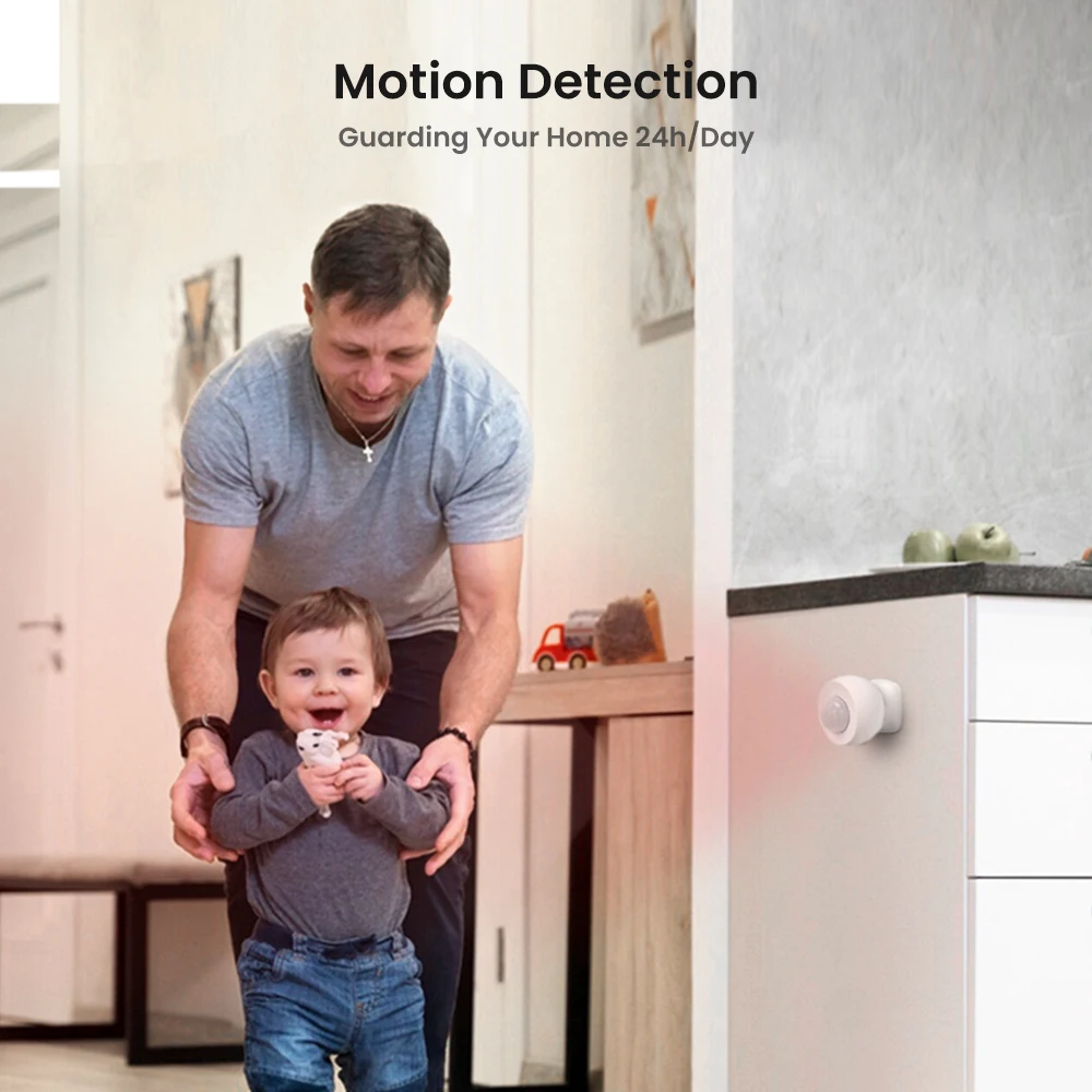 AVATTO Zigbee Smart Motion Sensor Detector Smart Human Body Movement Sensor APP Wireless Works With Alexa Google Home