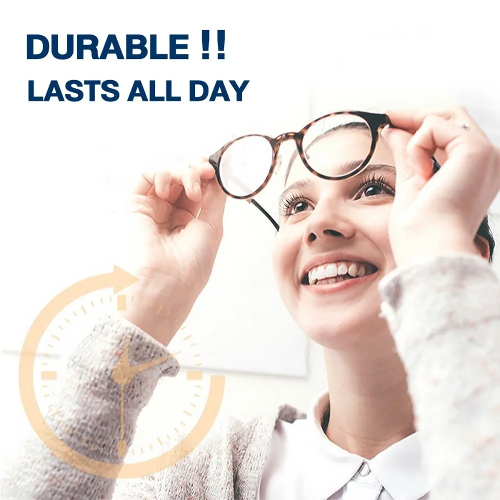 100 قطعة/صندوق نظارات المتاح مكافحة الضباب مسح مكافحة الضباب عدسة مناديل نظارات نظافة الرطب مسح تنظيف شاشة الهاتف