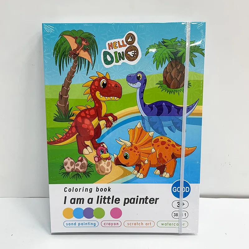 Crayon Watercolor Fluorescent Liquid Colored Lead Graffiti Book Educational Children's Painting Coloring Book