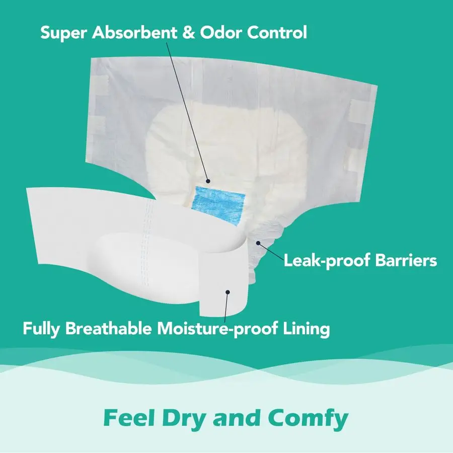 حفاضات TrustPlus للبالغين مع أقصى قدر من الامتصاص وملابس داخلية نسائية لسلس البول #4
