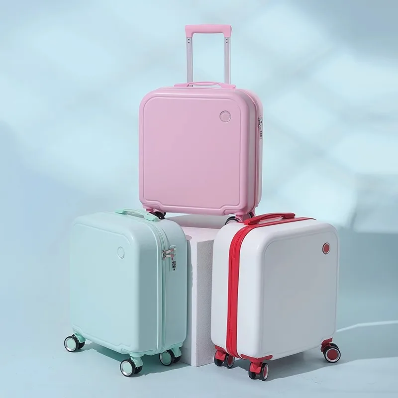 18/20 Zoll leichtes kleines Roll gepäck kann Trolley Koffer Set Mini Passwort Reisekoffer mit Rädern