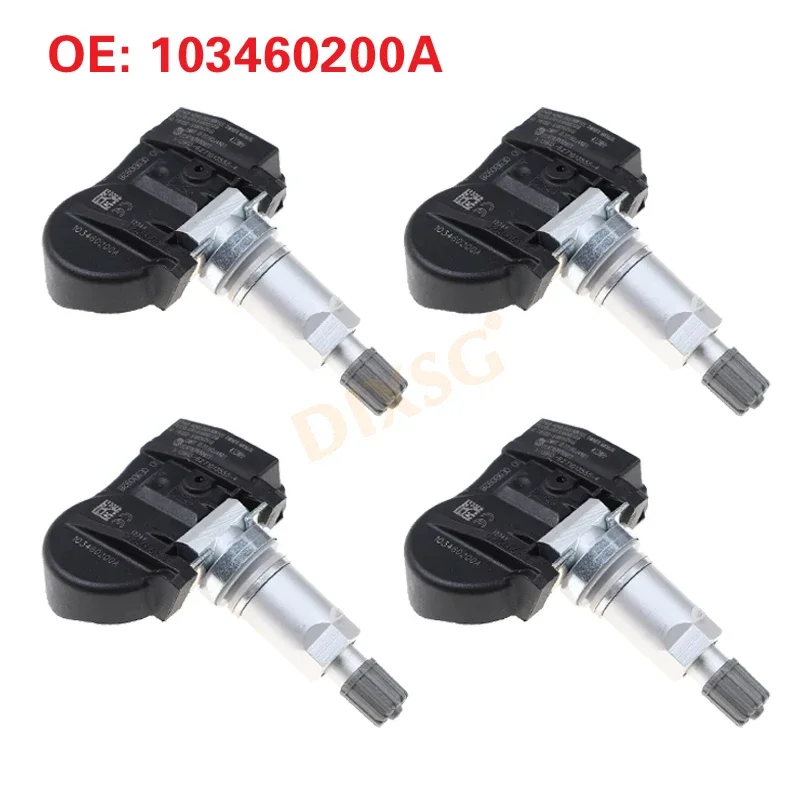 For Tesla Model S Model X Modela 3 2016-2018 TPMS 4pcs Tire Pressure Sensor 433MHZ 103460200A 1034602-00-A S180052068