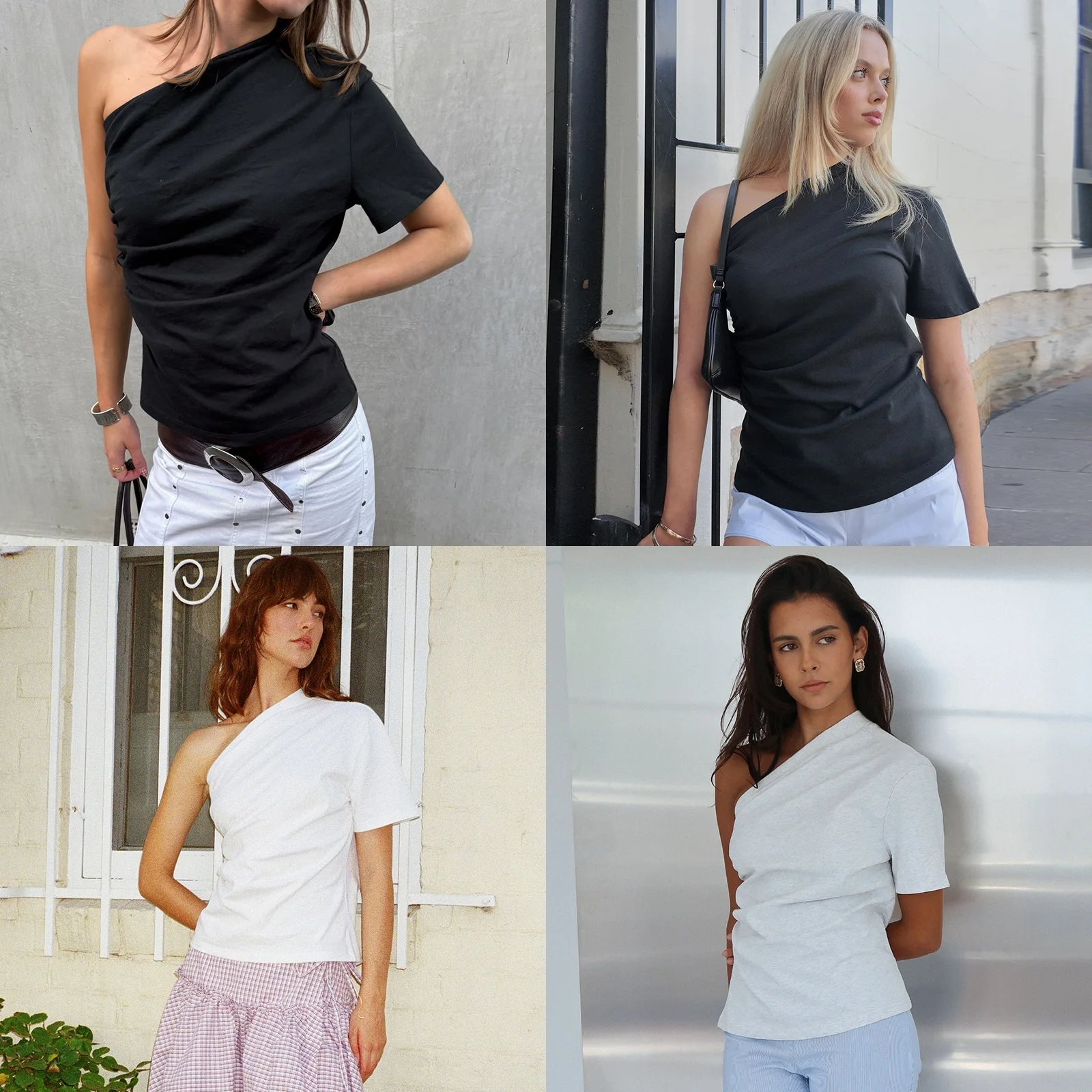 Damen Sommer Tank Top T-Shirt Bluse Lässige Ärmellose Oberteile Frühling Einfarbige Westen-Shirts