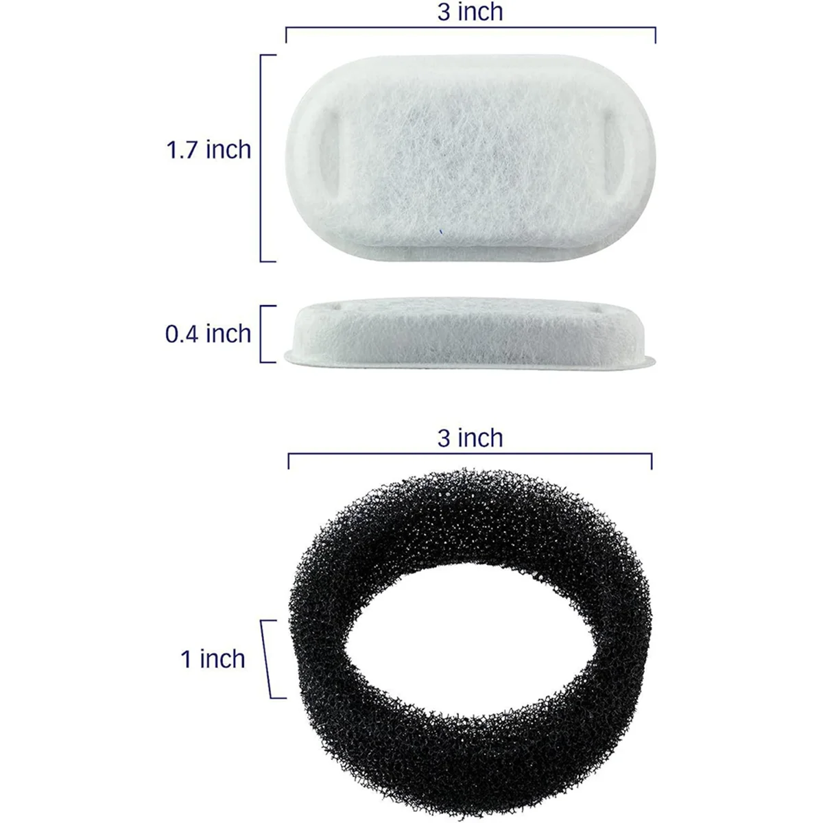 Сменный водяной фонтан для кошек, автоматический фонтан для домашних животных, 12 шт.