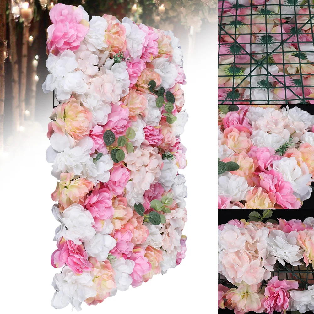 

12 pcs Artificial Silk Flower Wall Panel Wedding Photography Venue for background decoration